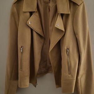 BB Dakota Camel Leather Jacket